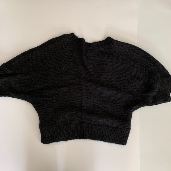 H&M Mohair Blend Black Shrug Sweater Short Sleeve - Picture 2 of 5